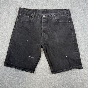 Levi's‎ Jean Shorts Mens 38 (Fits 36) Black 501 Original Fit Jorts 10" Inseam